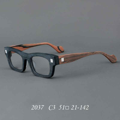 Thick Plate Glasses Patchwork Retro Frame