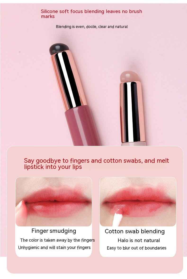 Soft And Portable Round Head Silicone Lip Brush
