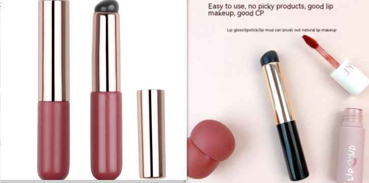 Soft And Portable Round Head Silicone Lip Brush