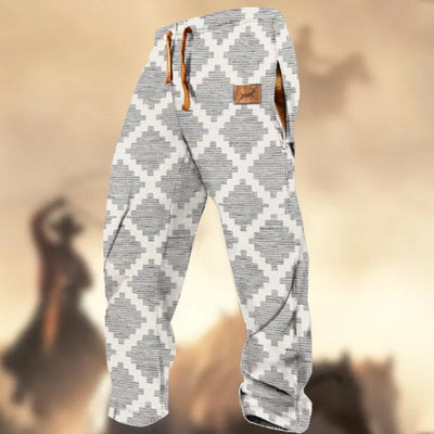 Printed Drawstring Men's Casual Pants SHOPPORA