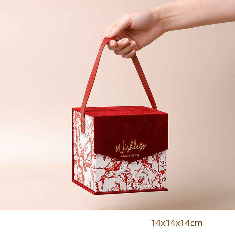 Wedding Candy Box Wedding Candy Bag Wedding Ins Wind Bridesmaid Bridesmaid Hand Gift Portable Gift Box Gift Box Empty Box