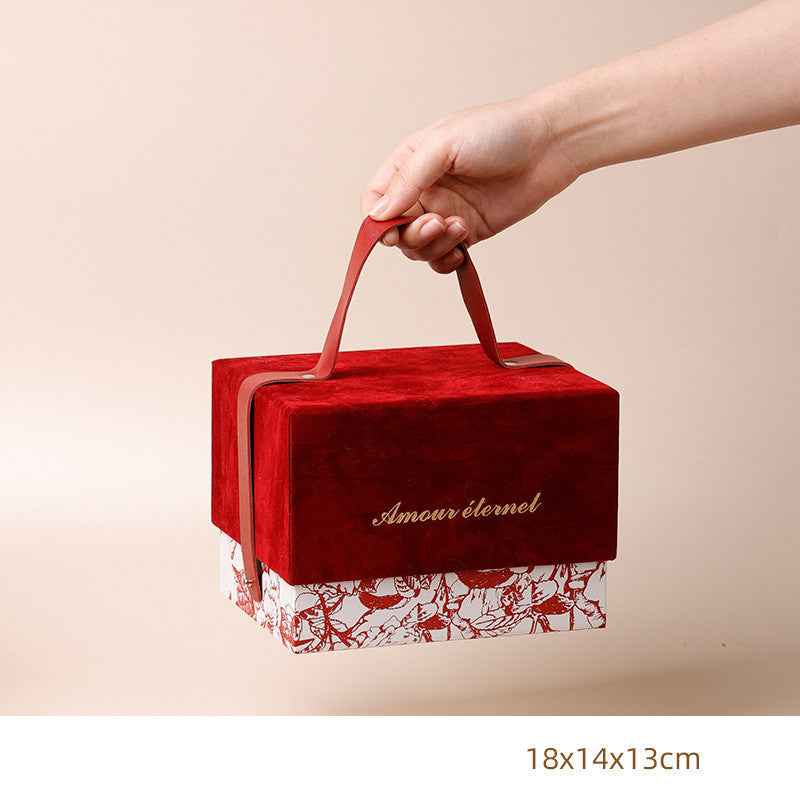 Wedding Candy Box Wedding Candy Bag Wedding Ins Wind Bridesmaid Bridesmaid Hand Gift Portable Gift Box Gift Box Empty Box