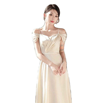 Summer Champagne Niche High-end Dress