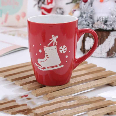 Creative Cute Cartoon Snowman Santa Claus Ceramic Cup Christmas Mug Small Gifts