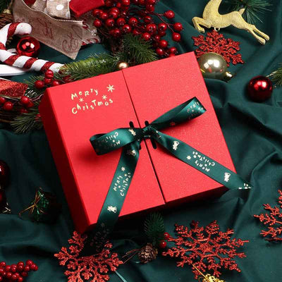 Christmas Double-door Bow Gift Box Packing Box Large
