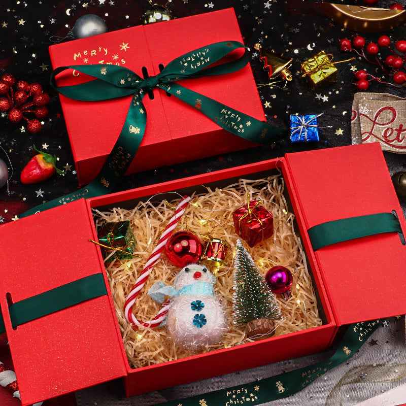 Christmas Double-door Bow Gift Box Packing Box Large