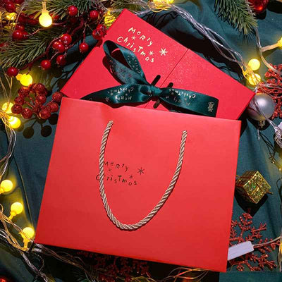 Christmas Double-door Bow Gift Box Packing Box Large