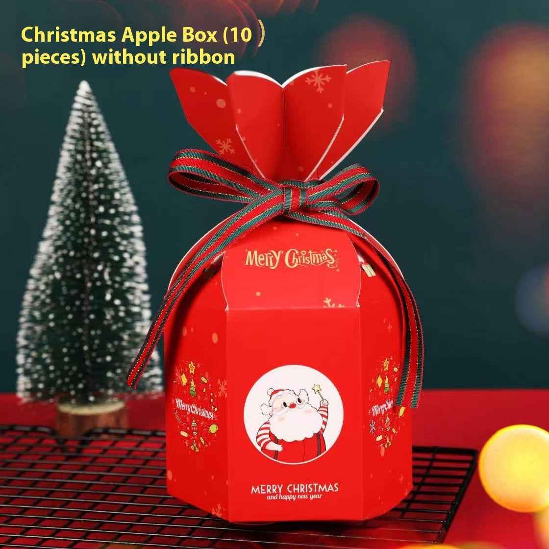 Christmas Candy Gift Bag Portable Gift Box Santa Claus Paper Bag