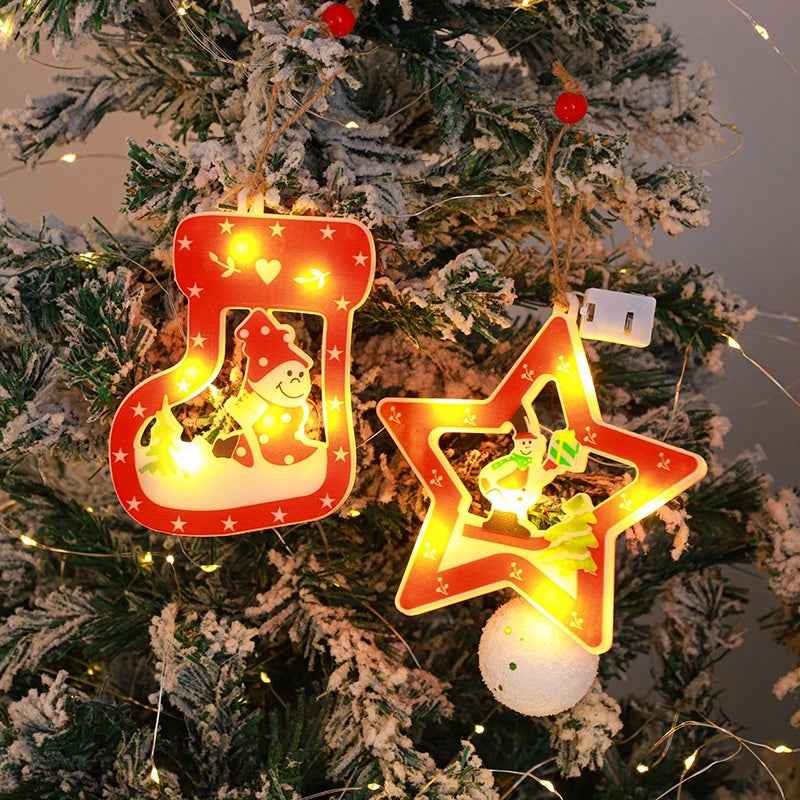 Decorative String Lights Christmas House Christmas Tree Pendant
