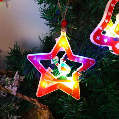 Decorative String Lights Christmas House Christmas Tree Pendant