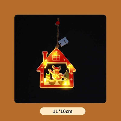 Decorative String Lights Christmas House Christmas Tree Pendant