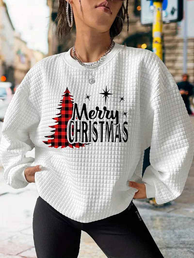 Fashion Christmas Printing Casual Sweatshirt Women