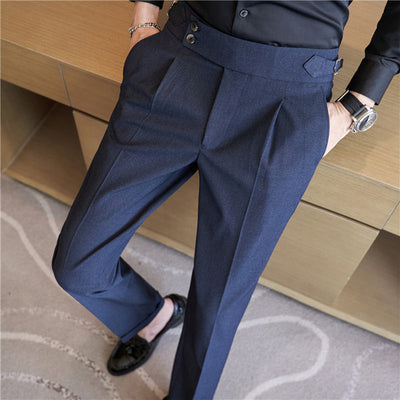 High Waist Casual Slim Fit Suit Pants SHOPPORA