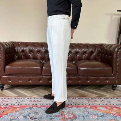 High Waist Casual Slim Fit Suit Pants SHOPPORA