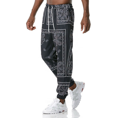Retro Printed Jogging Pants Casual Sweatpants SHOPPORA
