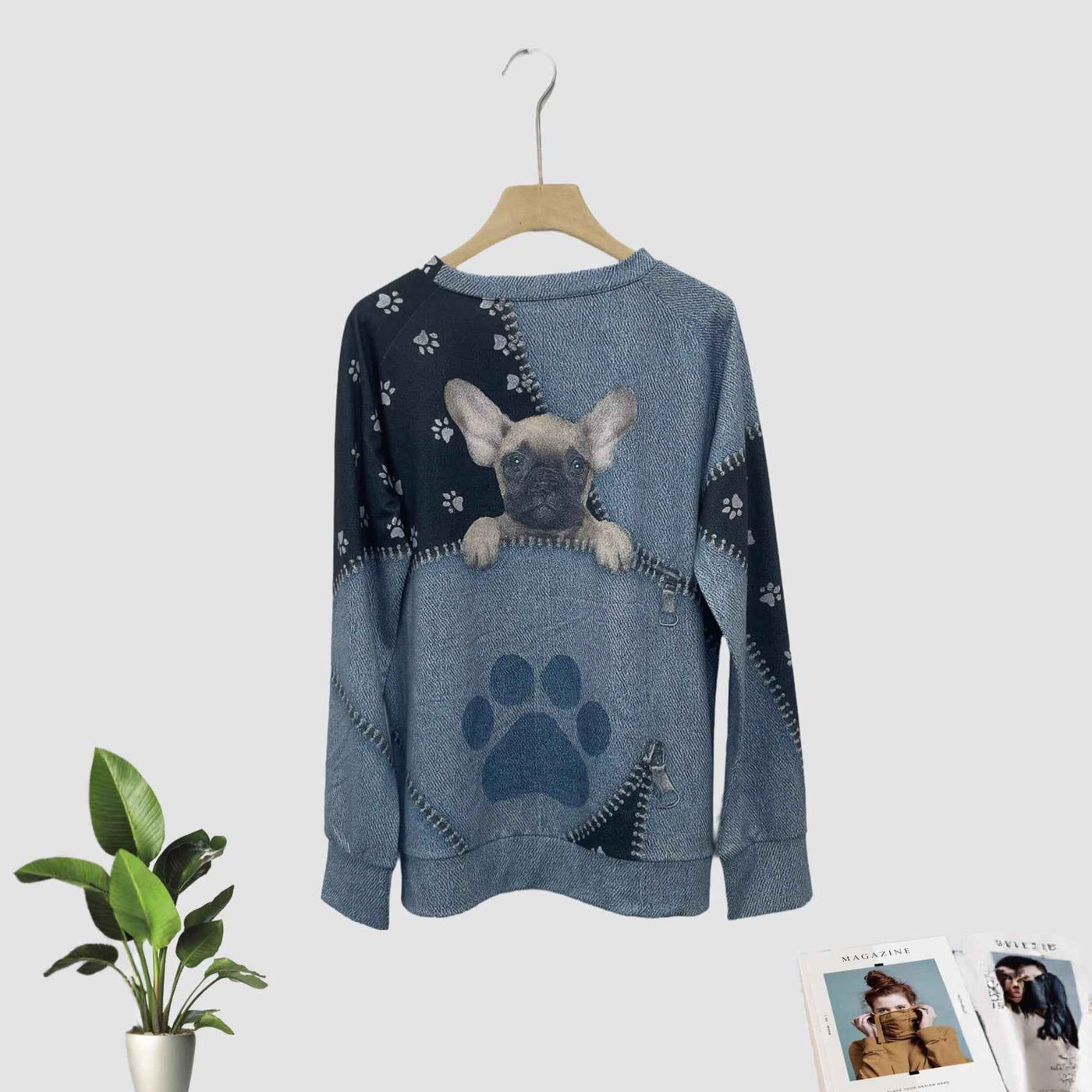 Women's Casual Christmas Digital Printing Sweater