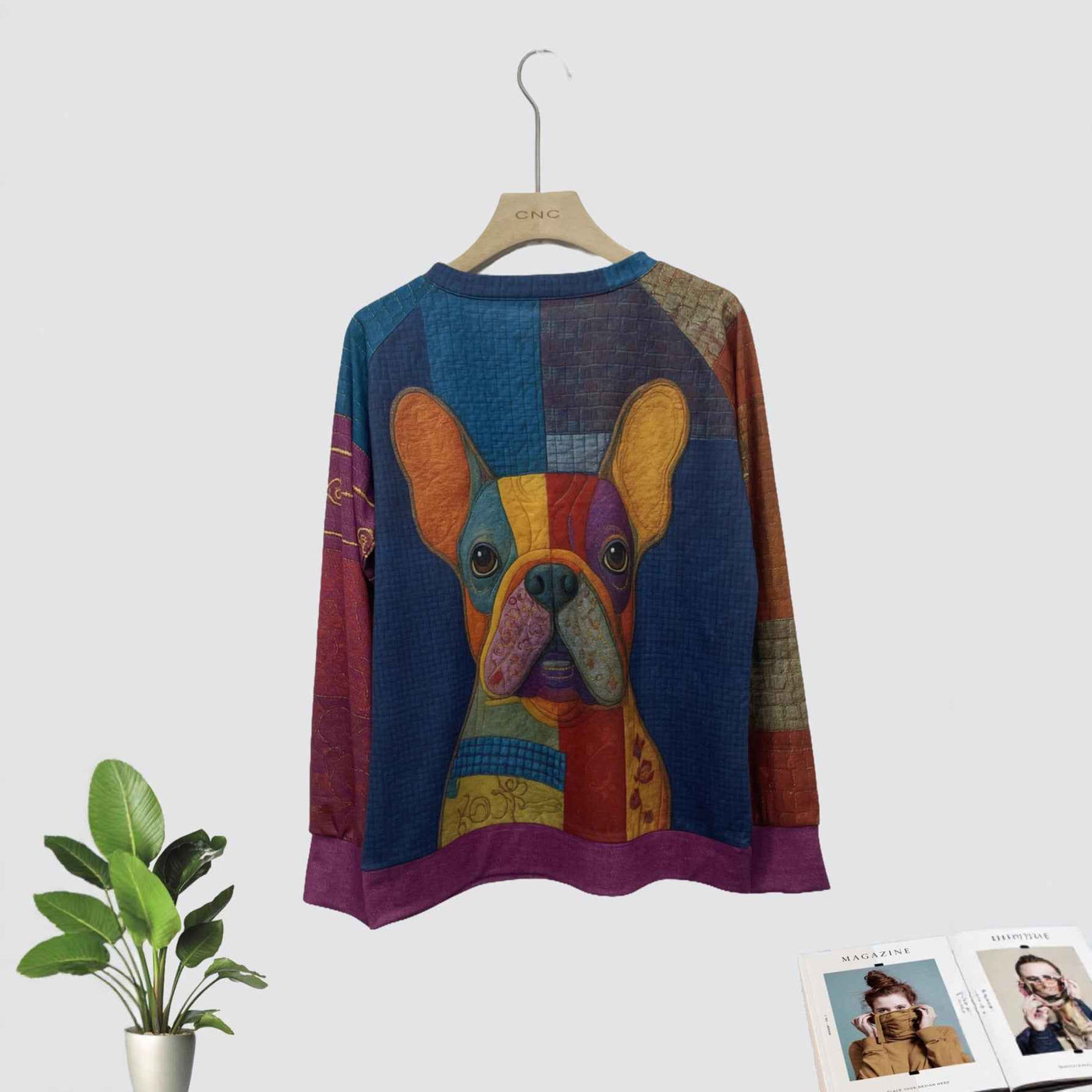 Women's Casual Christmas Digital Printing Sweater