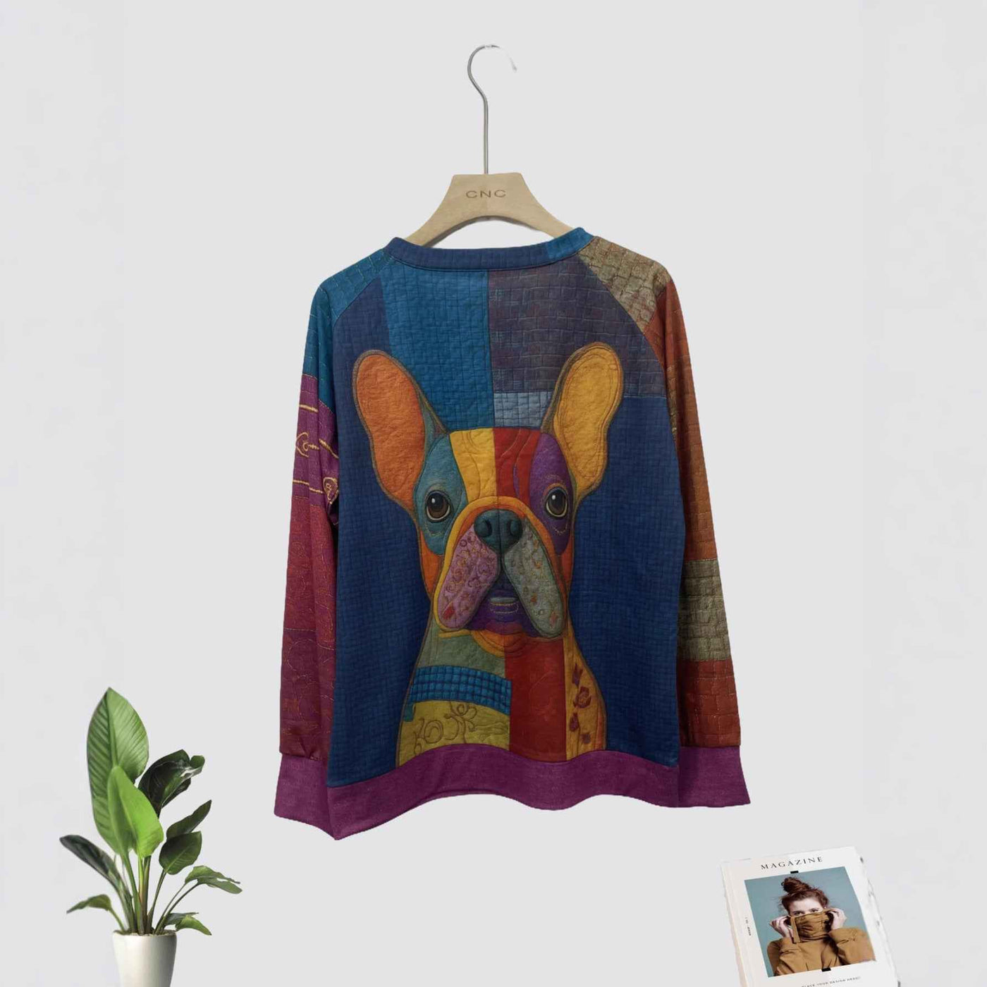 Women's Casual Christmas Digital Printing Sweater