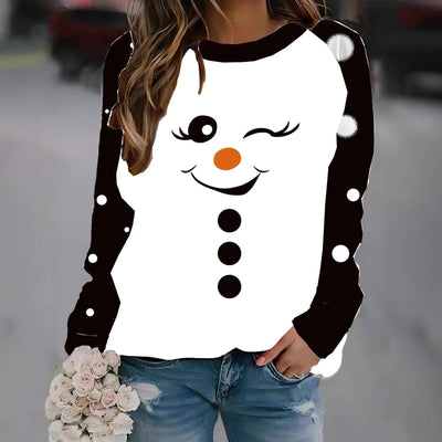 Women's Daily Casual Christmas Digital Printing Sweater