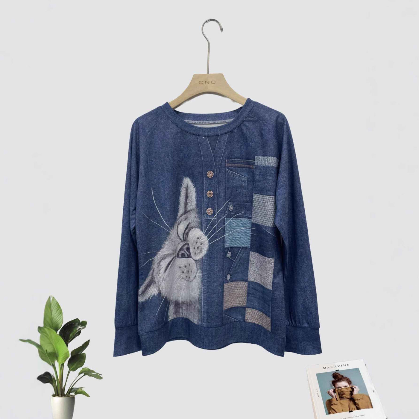 Women's Daily Casual Christmas Digital Printing Sweater