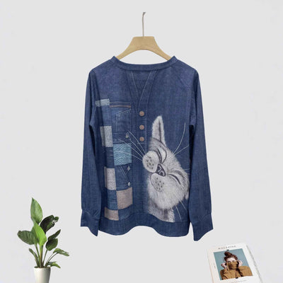 Women's Daily Casual Christmas Digital Printing Sweater