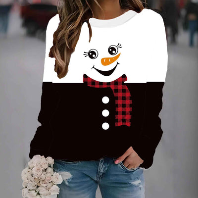 Women's Daily Casual Christmas Digital Printing Sweater