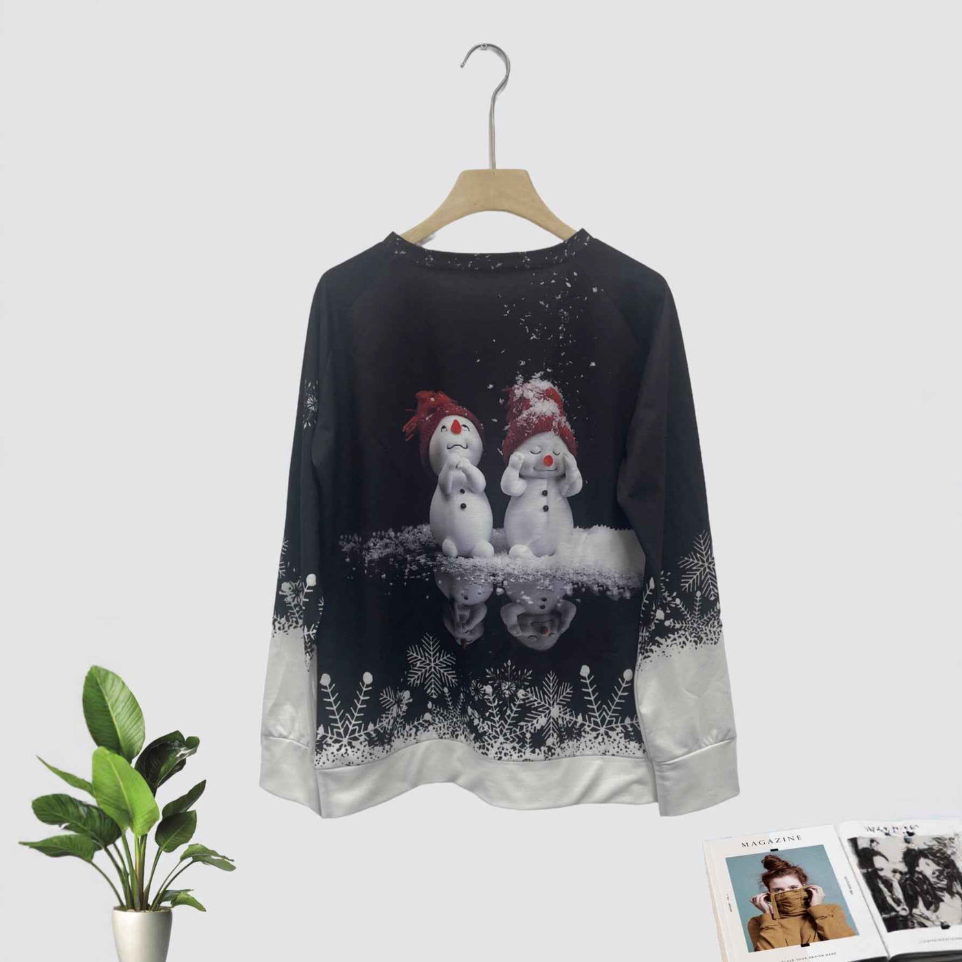 Women's Daily Casual Christmas Digital Printing Sweater