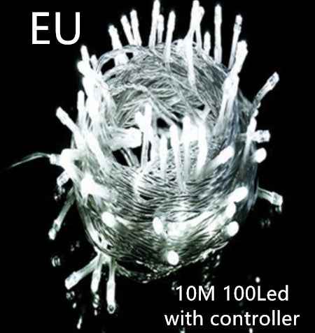 LED Curtain Garland On The Window USB String Lights Remote Control Christmas Decorations For Home Room