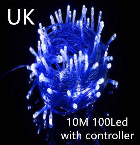 LED Curtain Garland On The Window USB String Lights Remote Control Christmas Decorations For Home Room