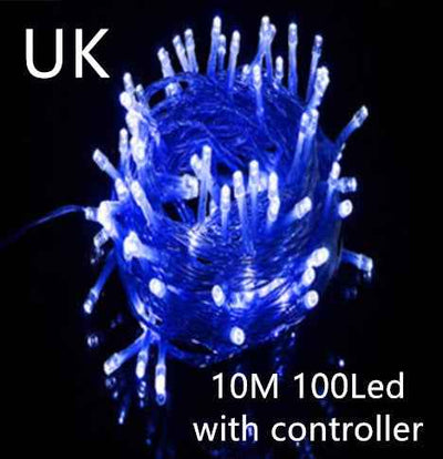 LED Curtain Garland On The Window USB String Lights Remote Control Christmas Decorations For Home Room