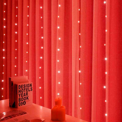 LED Curtain Garland On The Window USB String Lights Remote Control Christmas Decorations For Home Room