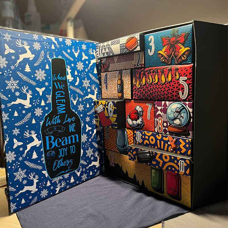 Christmas Countdown 12 Days Calendar Gift Box Empty Box