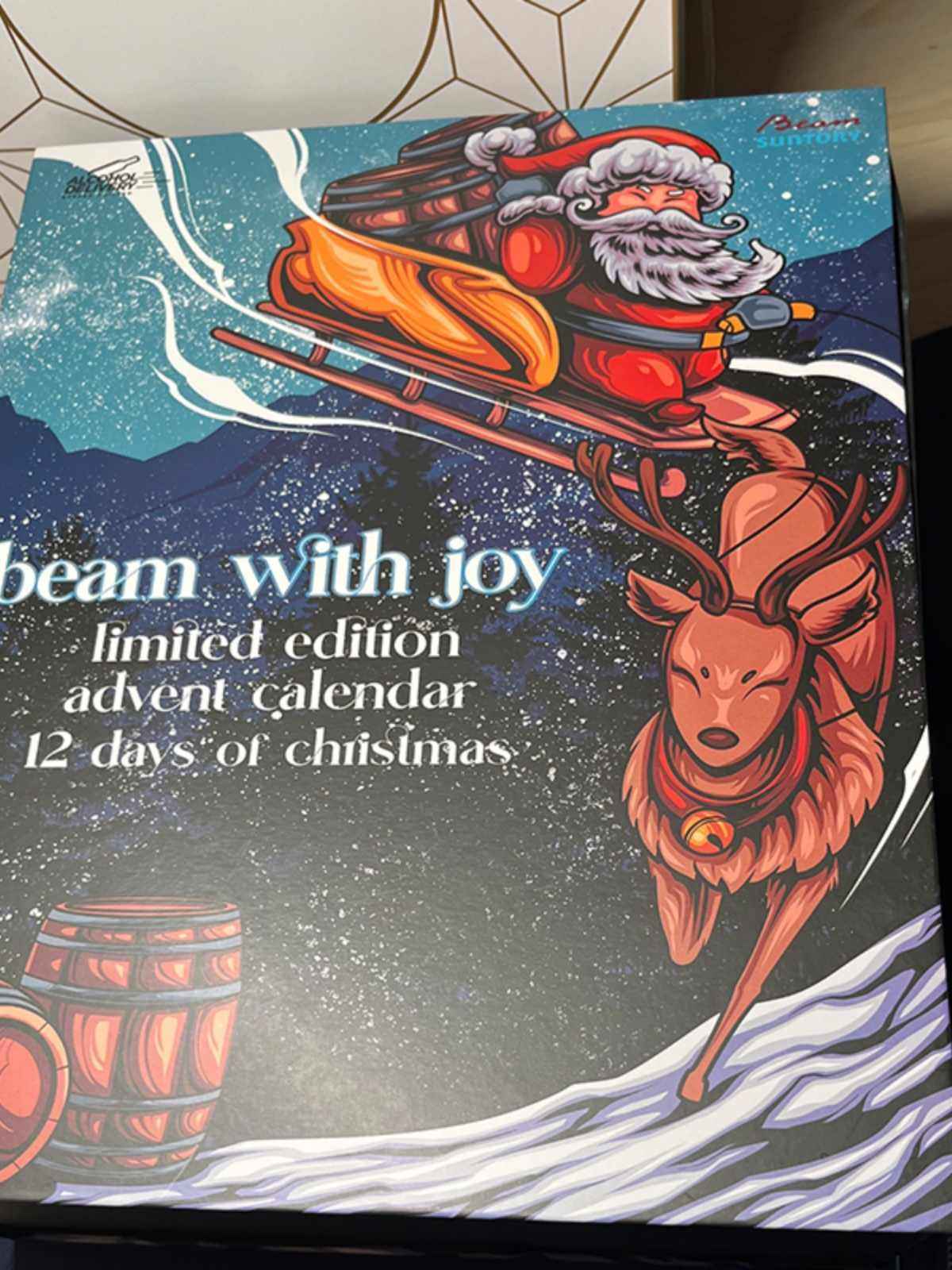 Christmas Countdown 12 Days Calendar Gift Box Empty Box