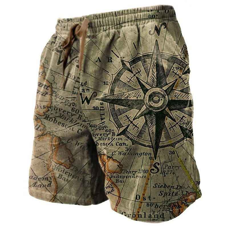 3D Printed Breathable Soft Casual Loose Shorts Men