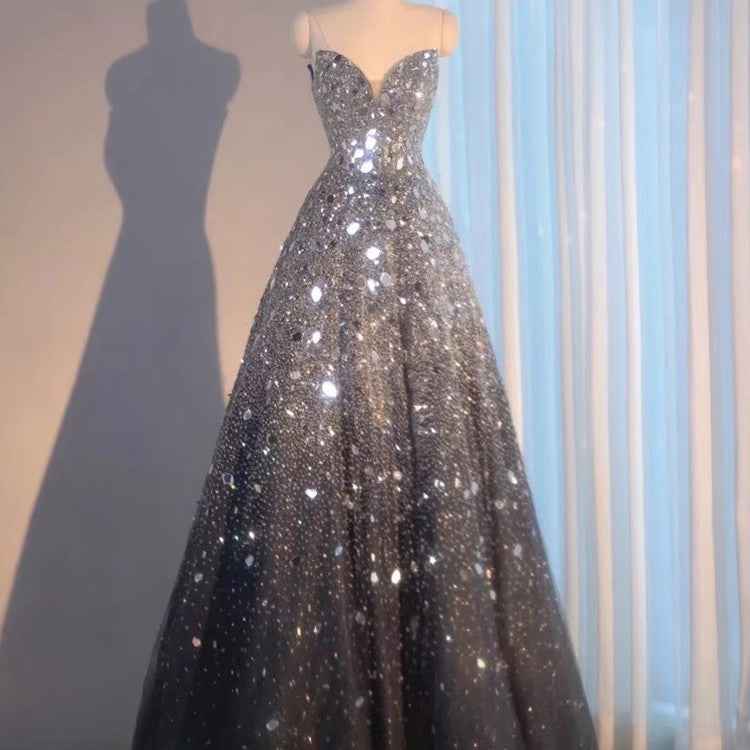 Blue Heavy Industry Wedding Evening Dress