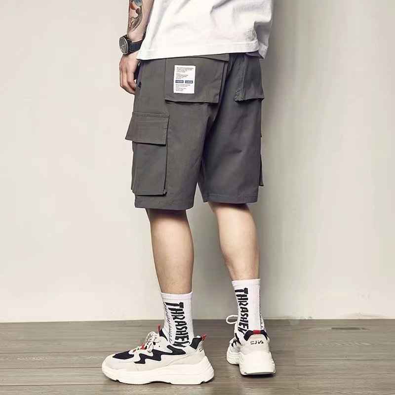 Loose Casual Pants Korean Version Multi-pocket Cargo Shorts Men's Nickel Pants