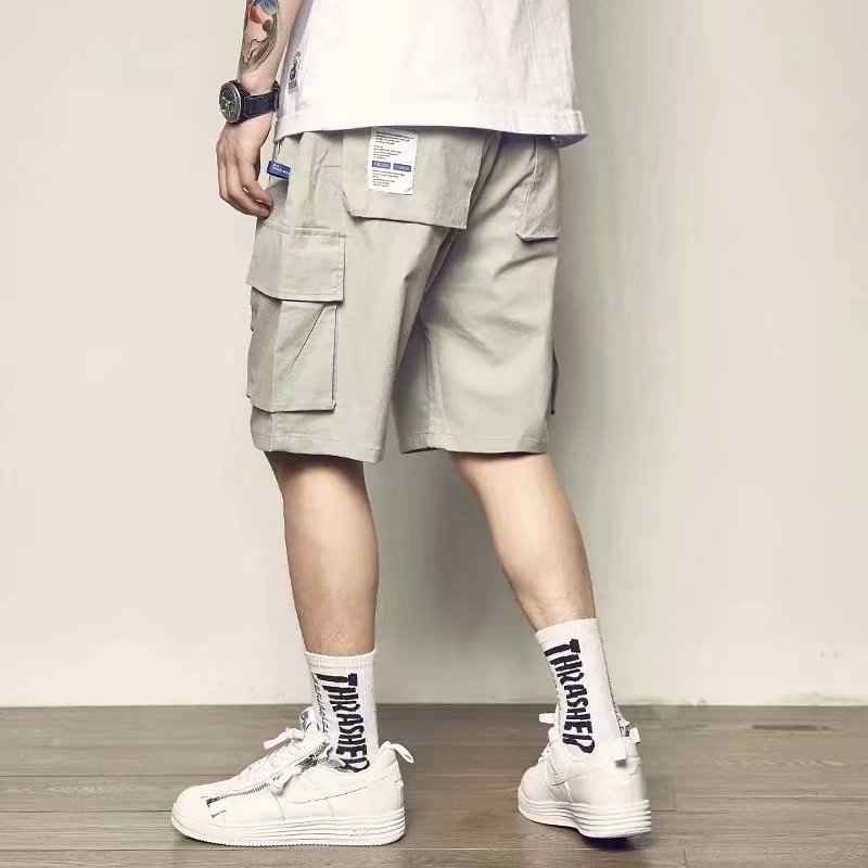 Loose Casual Pants Korean Version Multi-pocket Cargo Shorts Men's Nickel Pants