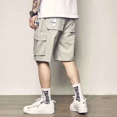 Loose Casual Pants Korean Version Multi-pocket Cargo Shorts Men's Nickel Pants