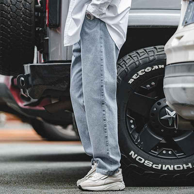 Fashion Personality American Retro Washed Jeans Men