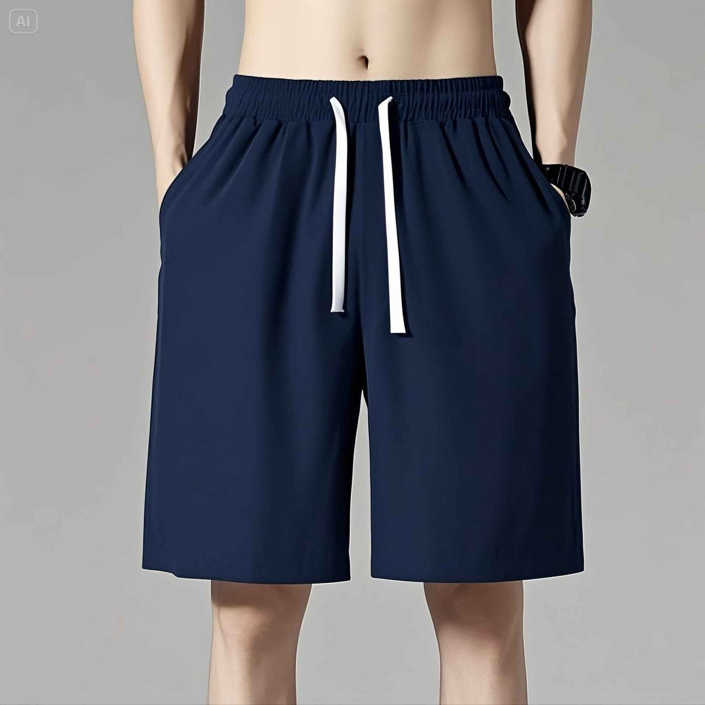 Cropped Pants Men's Thin Loose Large Size Sports Shorts