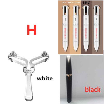 Eyebrow Shaping Set 3 In 1 Foldable Adjustable Eyebrow Stencil For Perfect Brows Shapes Makeup