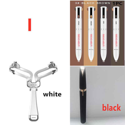 Eyebrow Shaping Set 3 In 1 Foldable Adjustable Eyebrow Stencil For Perfect Brows Shapes Makeup