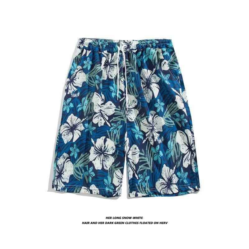 Fashion Printed Cross-border Plus Size Loose Casual Shorts
