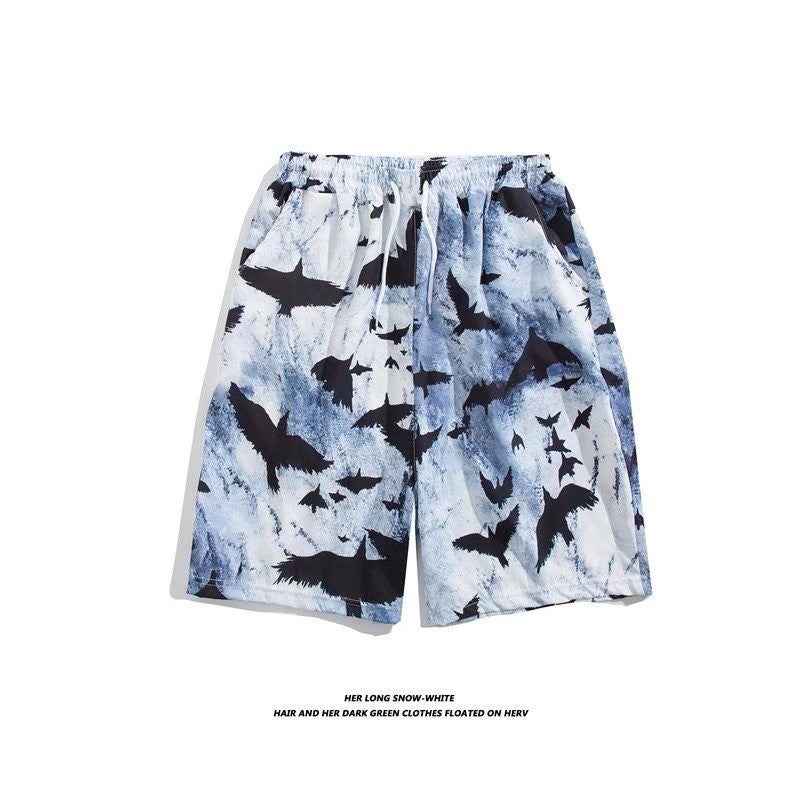 Fashion Printed Cross-border Plus Size Loose Casual Shorts