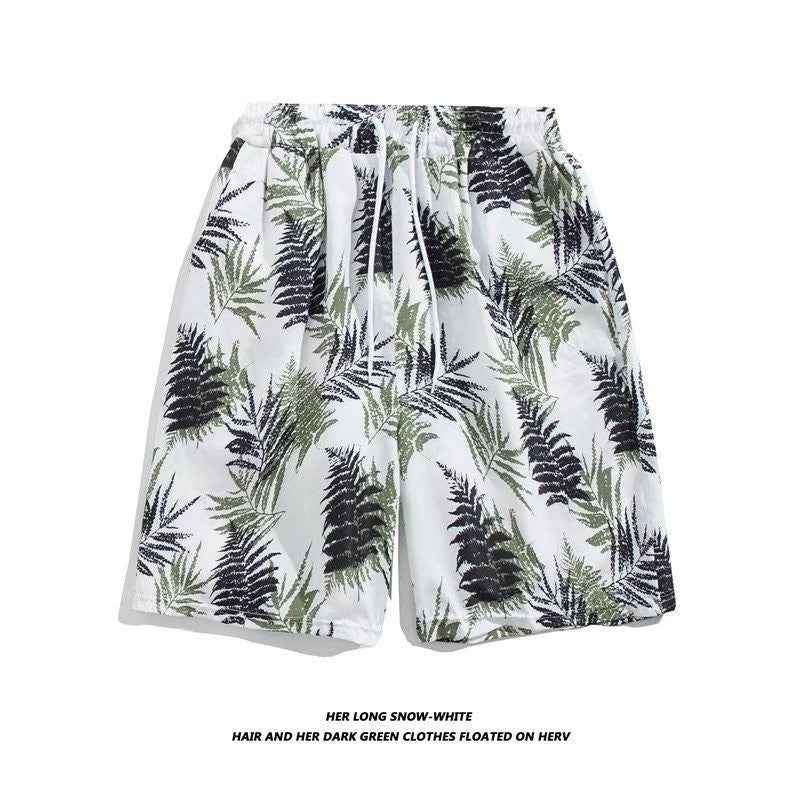 Fashion Printed Cross-border Plus Size Loose Casual Shorts