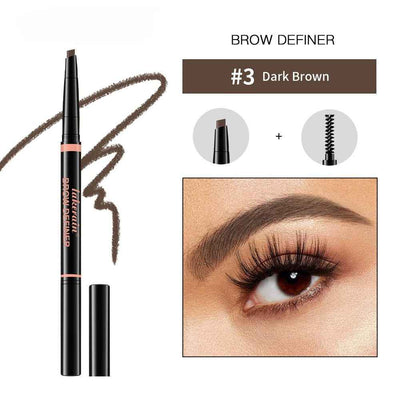 Waterproof And Sweat-proof Distinct Look Three-dimensional Line Carving Triangle Eyebrow Pencil
