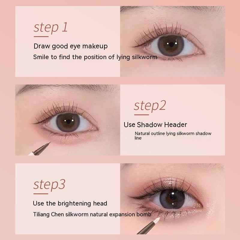 Three-dimensional Star Eyes Double-headed Eye Shadow Pen Makeup