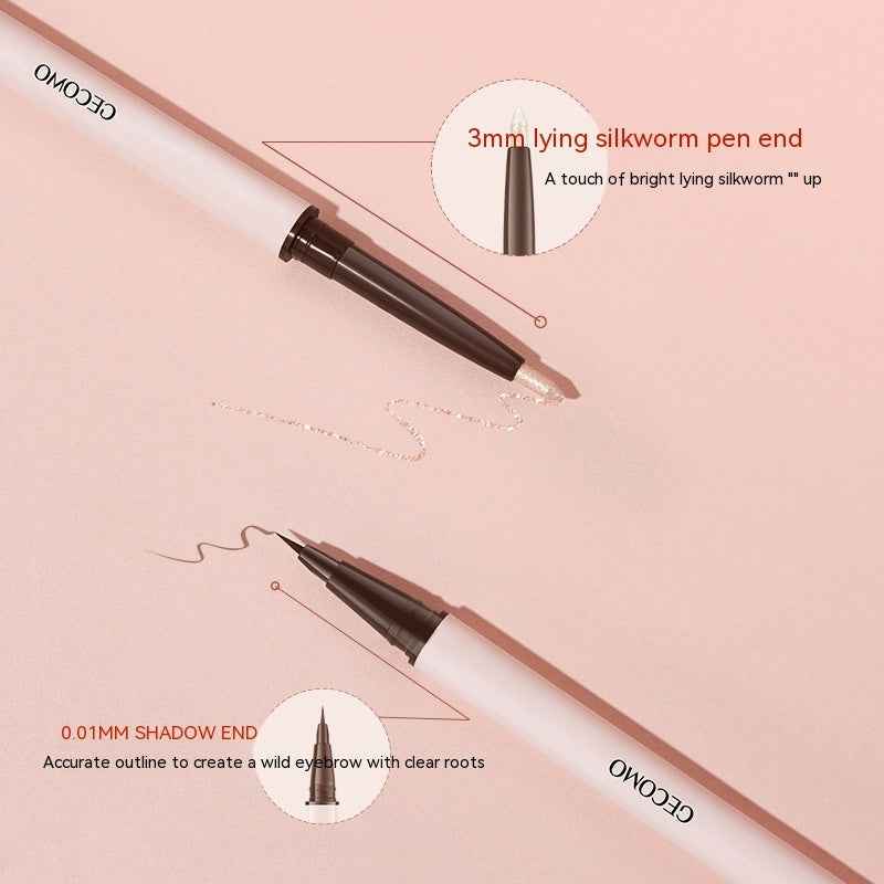 Three-dimensional Star Eyes Double-headed Eye Shadow Pen Makeup