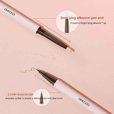 Three-dimensional Star Eyes Double-headed Eye Shadow Pen Makeup