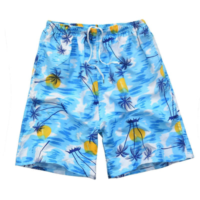 Fashion Men's Casual Printed Five-point Swimming Trunks